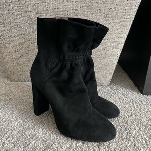 Chloé Black Suede Booties